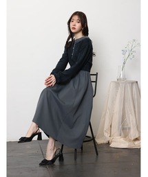 fifth（フィフス）の「【U150サイズあり】衿付きドッキングワンピース（ワンピース）」