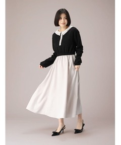 Docking Knit Balloon Dress（ワンピース）｜Her lip to（ハーリップ