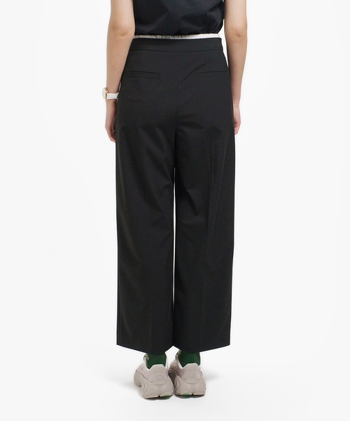 LACOSTE（ラコステ）の「レイヤードウエストタックワイドスラックスパンツ（その他パンツ・レディース・ブラック/グレー・34/38/36/40）」の15枚目の写真