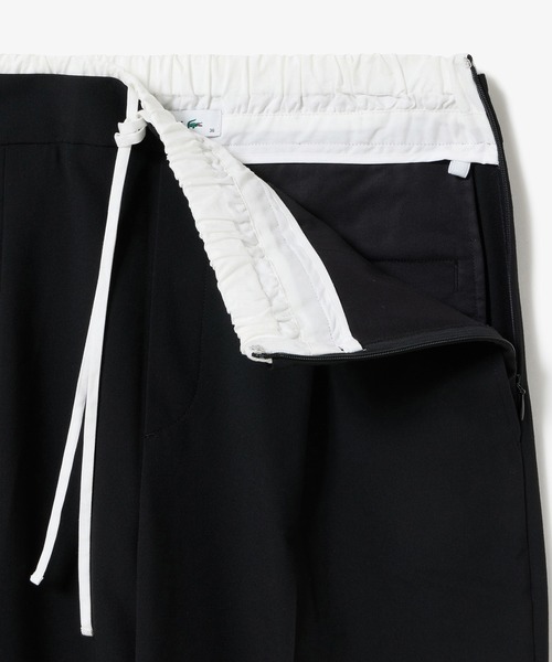 LACOSTE（ラコステ）の「レイヤードウエストタックワイドスラックスパンツ（その他パンツ・レディース・ブラック/グレー・34/38/36/40）」の21枚目の写真