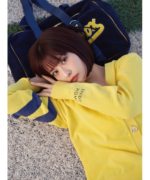 SNIDEL HOME(スナイデルホーム)の「【MLB】パイルバッグ(ハンドバッグ・レディース・ピンク/イエロー/ネイビー・F)」の9枚目の写真