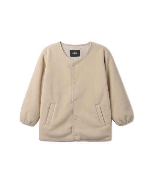MUSINSA STANDARD KIDS（ムシンサスタンダードキッズ）の「ポーラフリースラウンドネックジャケット[ベージュ]（ブルゾン・レディース・その他・100/110/120/130/140/150）」の2枚目の写真