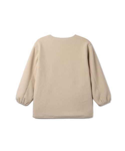 MUSINSA STANDARD KIDS（ムシンサスタンダードキッズ）の「ポーラフリースラウンドネックジャケット[ベージュ]（ブルゾン・レディース・その他・100/110/120/130/140/150）」の3枚目の写真