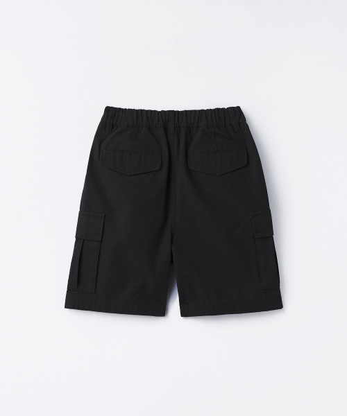 MUSINSA STANDARD KIDS（ムシンサスタンダードキッズ）の「リップストップバンディングカーゴショーツ[ブラック]（その他パンツ・レディース・その他・100/110/120/130/140/150/160）」の3枚目の写真