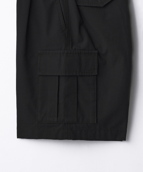 MUSINSA STANDARD KIDS（ムシンサスタンダードキッズ）の「リップストップバンディングカーゴショーツ[ブラック]（その他パンツ・レディース・その他・100/110/120/130/140/150/160）」の5枚目の写真