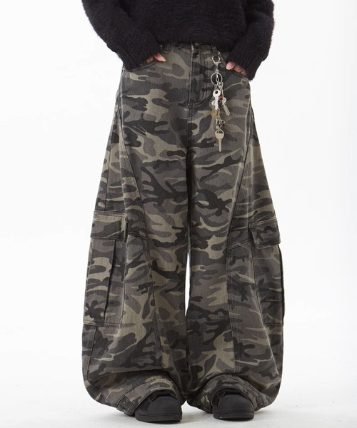 B.R.U（ブル）の「迷彩ドロップパンツ（その他パンツ・メンズ・カーキ・LARGE/MEDIUM）」の2枚目の写真