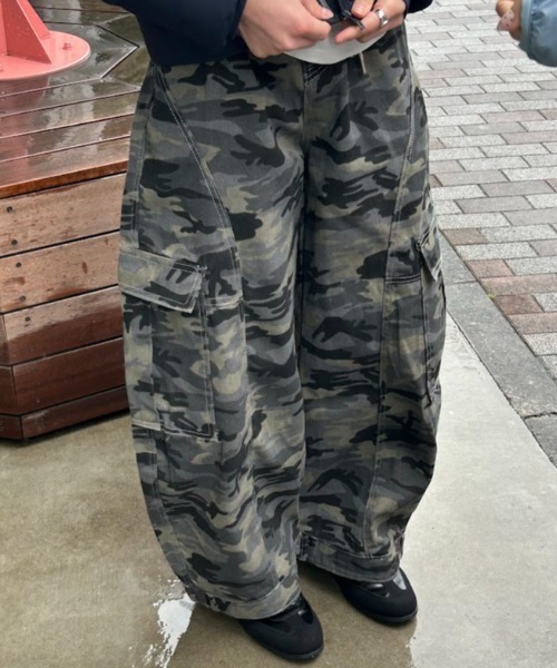 B.R.U（ブル）の「迷彩ドロップパンツ（その他パンツ・メンズ・カーキ・LARGE/MEDIUM）」の5枚目の写真