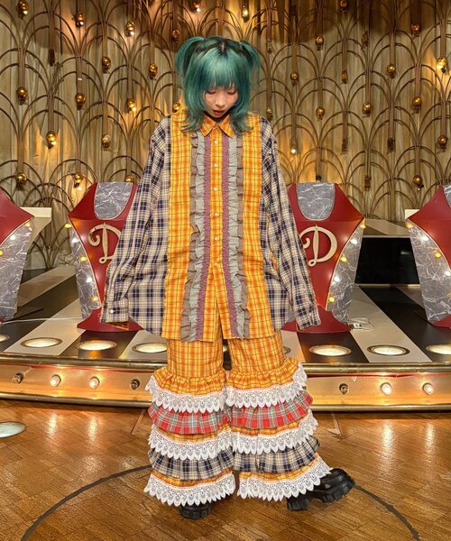 CIAOPANIC(チャオパニック)の「【I’m×CIAOPANIC】ごきげんフリフリパンツ(その他パンツ・レディース・イエロー・ONE SIZE)」の6枚目の写真