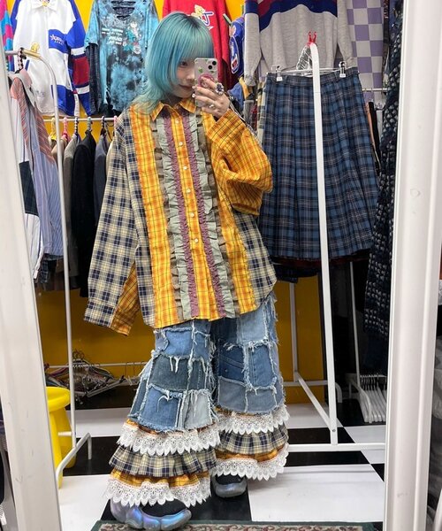 CIAOPANIC(チャオパニック)の「【I’m×CIAOPANIC】ごきげんフリフリパンツ(その他パンツ・レディース・イエロー・ONE SIZE)」の17枚目の写真