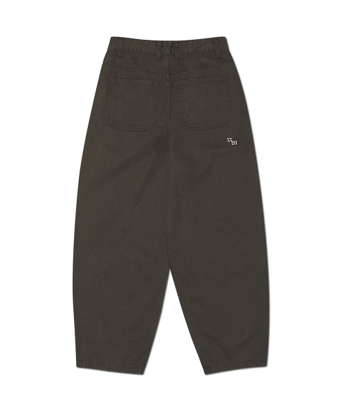 NOMANUAL(NOMANUAL)の「WAVE CURVED COTTON PANTS - CHARCOAL(その他パンツ・レディース・その他・SMALL/MEDIUM/LARGE/X-LARGE)」の2枚目の写真