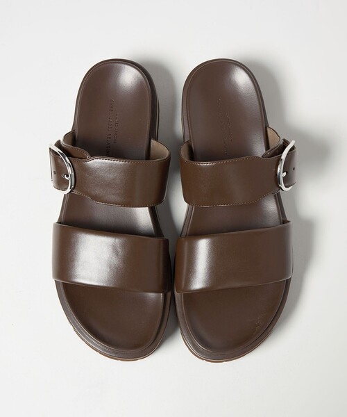 green label relaxing（グリーンレーベルリラクシング）の「ダブルベルト プラット サンダル（サンダル・レディース・ダークブラウン/ベージュ/ブラック・XL/L/M/S）」の6枚目の写真