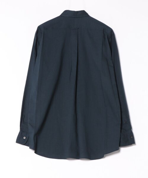 GYMPHLEX（ジムフレックス）の「Gymphlex | リネンポリ レギュラーB.D.シャツL/S（シャツ/ブラウス・メンズ・ネイビー/グレイッシュベージュ・M/L）」の3枚目の写真