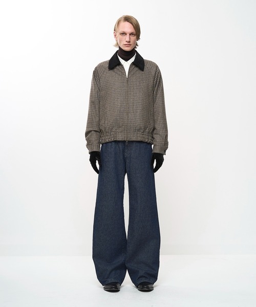 Juha（ユハ）の「CHECK RAGLAN BOMBER JACKET（ブルゾン・メンズ・ベージュ/ブラウン・4/3）」の3枚目の写真