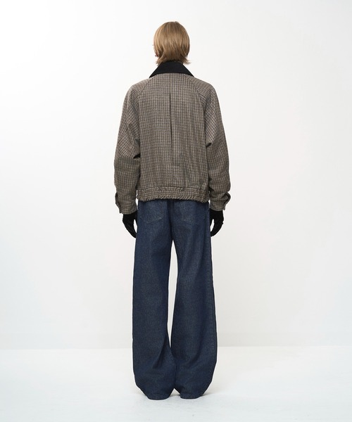 Juha（ユハ）の「CHECK RAGLAN BOMBER JACKET（ブルゾン・メンズ・ベージュ/ブラウン・4/3）」の6枚目の写真