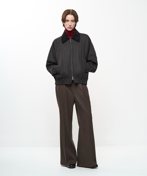 Juha（ユハ）の「CHECK RAGLAN BOMBER JACKET（ブルゾン・メンズ・ベージュ/ブラウン・4/3）」の7枚目の写真