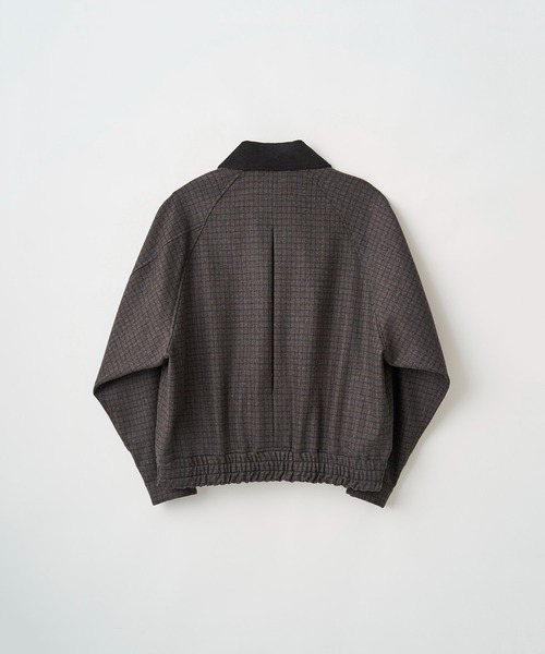 Juha（ユハ）の「CHECK RAGLAN BOMBER JACKET（ブルゾン・メンズ・ベージュ/ブラウン・4/3）」の15枚目の写真