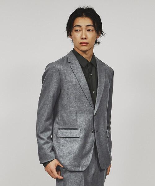 ジャケット＋パンツ2点セット】エステルサージセットアップ／洗える