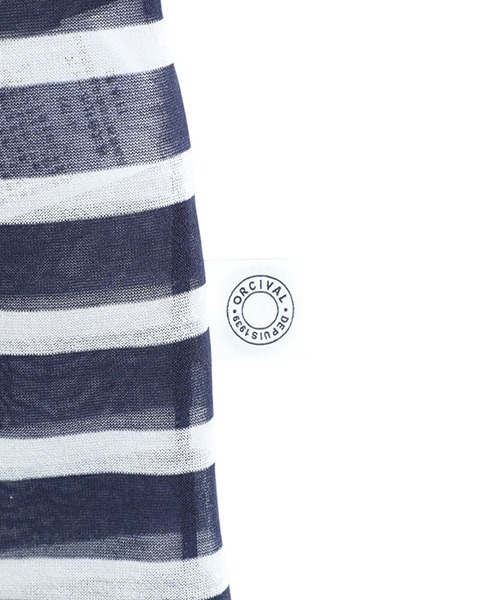 ORCIVAL（オーシバル）の「ORCIVAL / オーシバル：【レディース】BOAT NECK SLEEVELESS P.O.：OR-C0417[DEA]（タンクトップ・レディース・ネイビー系・1）」の3枚目の写真