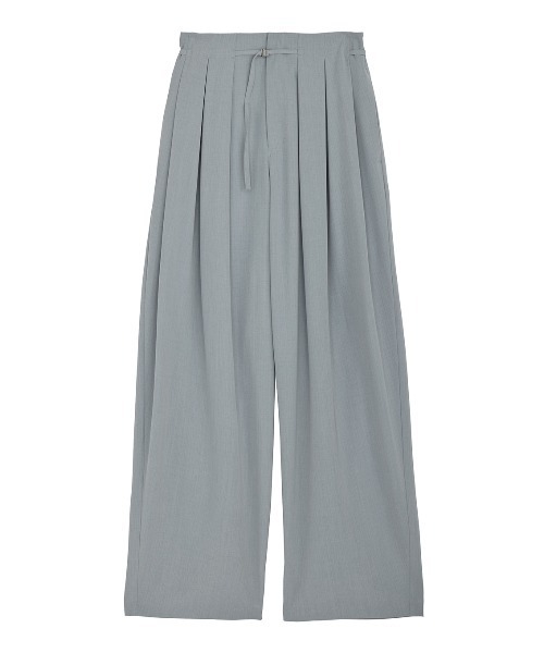 Ameri（アメリ）の「MULTI TUCK NARROW BELT PANTS（スラックス・レディース・スミクロ/オフホワイト/イエロー/インディゴブルー・X-SMALL/MEDIUM/SMALL）」の20枚目の写真