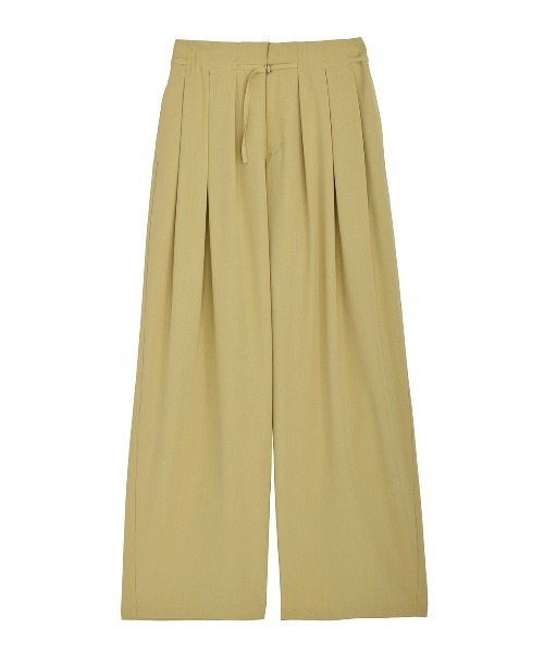 Ameri（アメリ）の「MULTI TUCK NARROW BELT PANTS（スラックス・レディース・スミクロ/オフホワイト/イエロー/インディゴブルー・X-SMALL/MEDIUM/SMALL）」の21枚目の写真