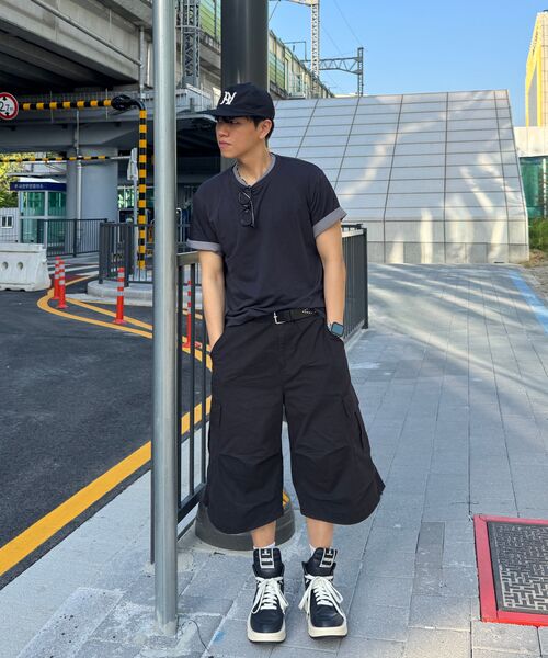 TOFFEE(トフィー)の「ツートンレイヤードTシャツ(ネイビー)(Tシャツ/カットソー・メンズ・その他・SMALL/MEDIUM/LARGE/X-LARGE)」の8枚目の写真