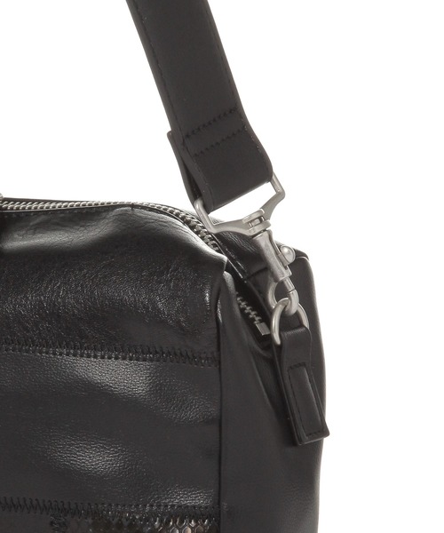 LEPSIM（レプシィム）の「パッチワークバッグ　646417（ショルダーバッグ・レディース・ブラック/ベージュ・ONE SIZE）」の6枚目の写真