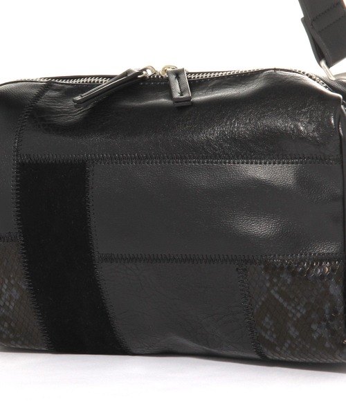 LEPSIM（レプシィム）の「パッチワークバッグ　646417（ショルダーバッグ・レディース・ブラック/ベージュ・ONE SIZE）」の7枚目の写真