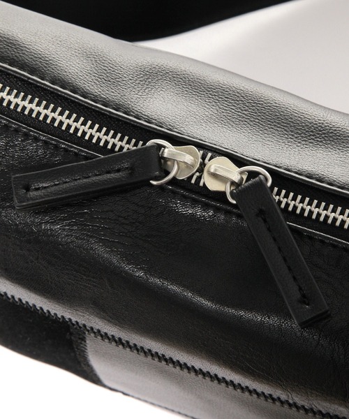 LEPSIM（レプシィム）の「パッチワークバッグ　646417（ショルダーバッグ・レディース・ブラック/ベージュ・ONE SIZE）」の9枚目の写真