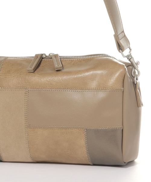 LEPSIM（レプシィム）の「パッチワークバッグ　646417（ショルダーバッグ・レディース・ブラック/ベージュ・ONE SIZE）」の14枚目の写真