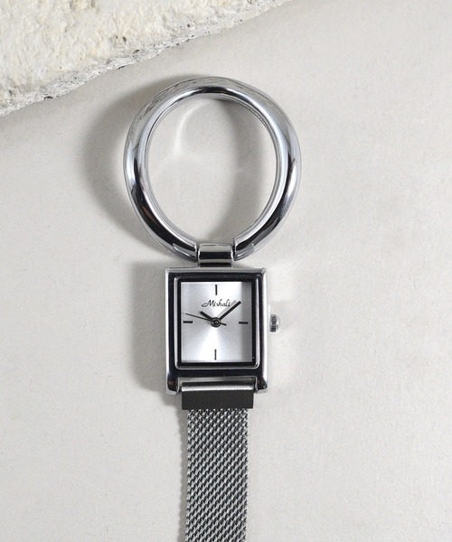 styiro(スタイロ)の「styiro リングトップスクエアウォッチ / レディース腕時計 メッシュベルト 小さめ 上品 ゴールド シルバー(アナログ腕時計・レディース・ゴールド/シルバー・FREE)」の14枚目の写真