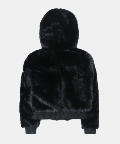 BADBLOOD(バッドブラッド)の「バイパー81 フードファー ジャケット - ブラック(ムートンコート・レディース・その他・S/M/L)」の2枚目の写真