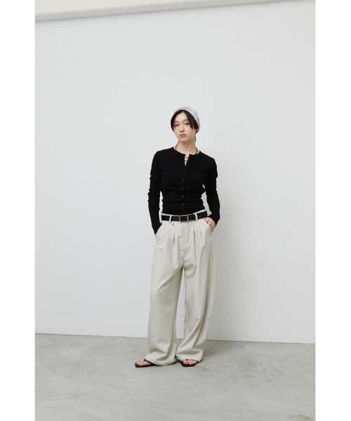 ANF.MUU(アンフムー)の「ロングリブカーディガン(カーディガン/ボレロ・レディース・ピンク/ホワイト/イエロー/ブラック・FREE)」の15枚目の写真
