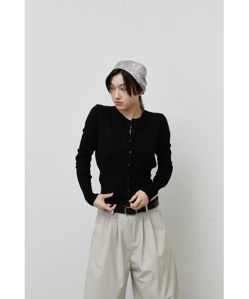 ANF.MUU(アンフムー)の「ロングリブカーディガン(カーディガン/ボレロ・レディース・ピンク/ホワイト/イエロー/ブラック・FREE)」の10枚目の写真