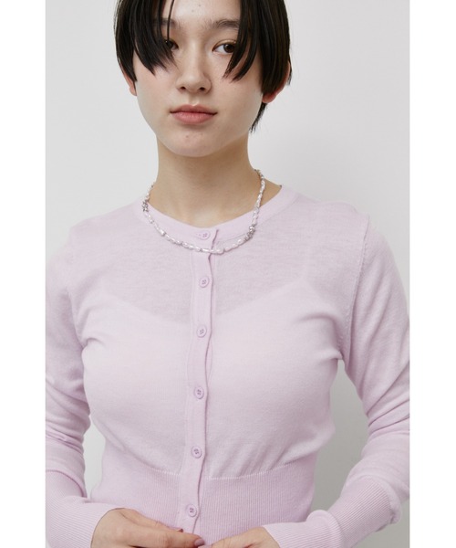 ANF.MUU(アンフムー)の「ロングリブカーディガン(カーディガン/ボレロ・レディース・ピンク/ホワイト/イエロー/ブラック・FREE)」の17枚目の写真