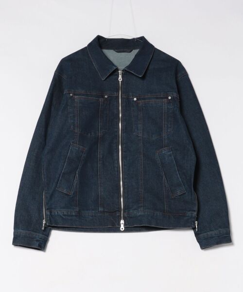 TAKA-Q(タカキュー)の「【ストレッチ ウォッシャブル】タカキュー デニム ブルゾン(セットアップ可能)(デニムジャケット・メンズ・ネイビー・X-LARGE/MEDIUM/LARGE)」の16枚目の写真