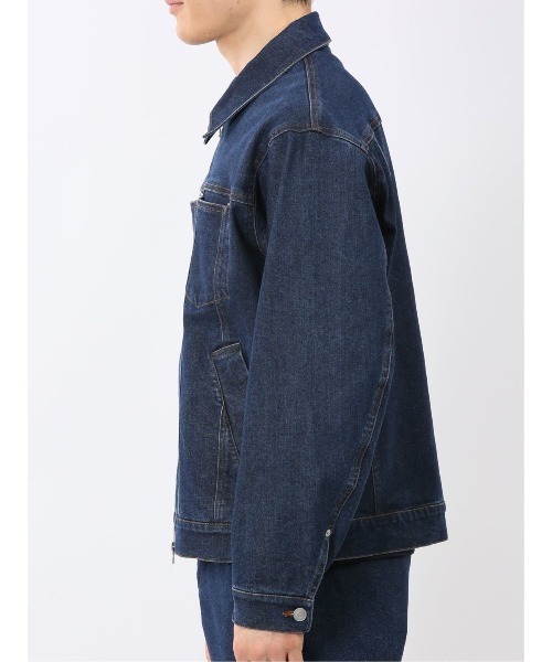TAKA-Q(タカキュー)の「【ストレッチ ウォッシャブル】タカキュー デニム ブルゾン(セットアップ可能)(デニムジャケット・メンズ・ネイビー・X-LARGE/MEDIUM/LARGE)」の9枚目の写真
