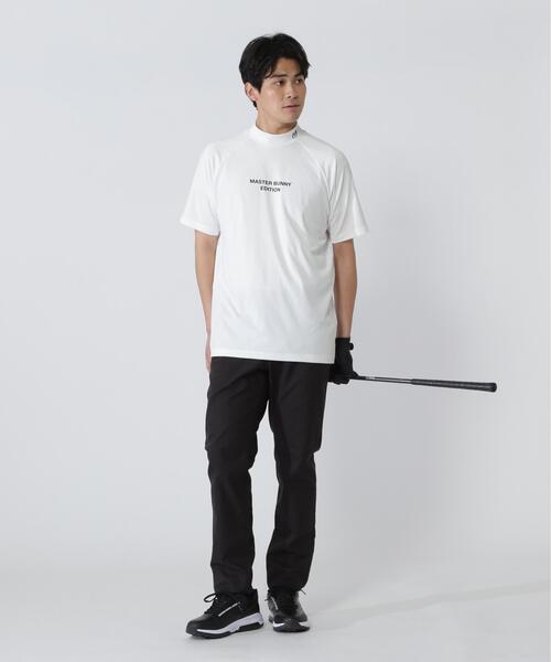 MASTER BUNNY EDITION(マスターバニーエディション)の「コンピュータージャガード半袖ハイネックカットソー(Tシャツ/カットソー・メンズ・ブラック/ホワイト/グレー・MEDIUM/LARGE)」の5枚目の写真