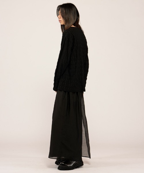 NO ID.(ノーアイディ)の「mlt5655- シュリンクBIG-PO カットソー(458006-464T)(Tシャツ/カットソー・メンズ・ホワイト/ブラック・ONE SIZE)」の12枚目の写真