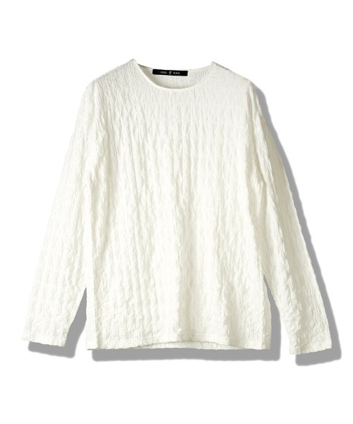 NO ID.(ノーアイディ)の「mlt5655- シュリンクBIG-PO カットソー(458006-464T)(Tシャツ/カットソー・メンズ・ホワイト/ブラック・ONE SIZE)」の16枚目の写真
