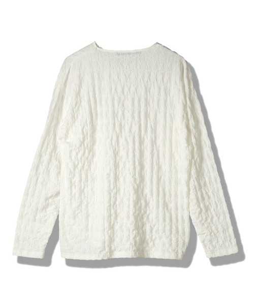 NO ID.(ノーアイディ)の「mlt5655- シュリンクBIG-PO カットソー(458006-464T)(Tシャツ/カットソー・メンズ・ホワイト/ブラック・ONE SIZE)」の17枚目の写真