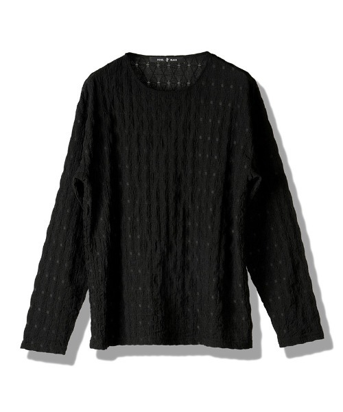 NO ID.(ノーアイディ)の「mlt5655- シュリンクBIG-PO カットソー(458006-464T)(Tシャツ/カットソー・メンズ・ホワイト/ブラック・ONE SIZE)」の18枚目の写真