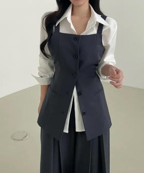 semplice（センプリチェ）の「キャミソール（キャミソール・レディース・グレー/ブラック・F）」の14枚目の写真