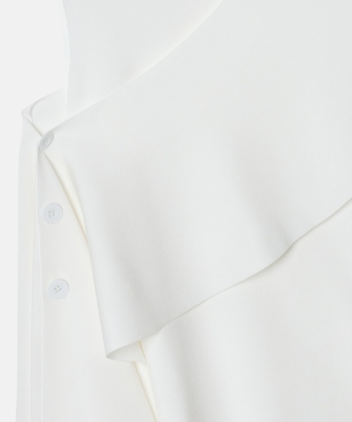 LE CIEL BLEU（ルシェルブルー）の「デタッチャブルケープニットトップ / Detachable Cape Knit Top（ニット/セーター・レディース・ブラウン/オフホワイト/ブラック・36）」の5枚目の写真