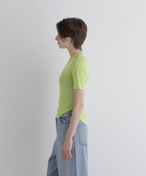 LE PHIL（ルフィル）の「◆シアーベーシックT（Tシャツ/カットソー・レディース・ブラック/ホワイト/ミント/イエロー・F）」の10枚目の写真