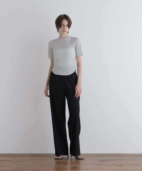 LE PHIL（ルフィル）の「◆シアーベーシックT（Tシャツ/カットソー・レディース・ブラック/ホワイト/ミント/イエロー・F）」の16枚目の写真