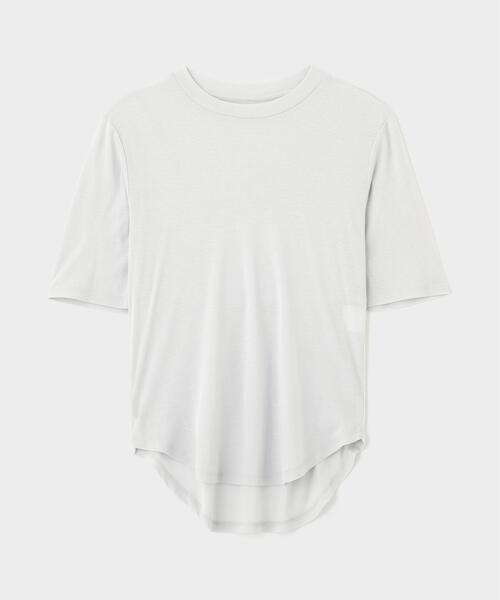 LE PHIL（ルフィル）の「◆シアーベーシックT（Tシャツ/カットソー・レディース・ブラック/ホワイト/ミント/イエロー・F）」の20枚目の写真