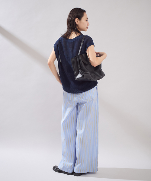 JOURNAL STANDARD（ジャーナルスタンダード）の「ブロードストライプ パンツ（その他パンツ・レディース・サックスブルー/タン・FREE）」の13枚目の写真