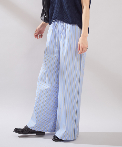 JOURNAL STANDARD（ジャーナルスタンダード）の「ブロードストライプ パンツ（その他パンツ・レディース・サックスブルー/タン・FREE）」の16枚目の写真