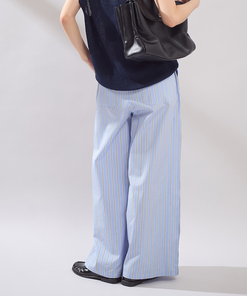 JOURNAL STANDARD（ジャーナルスタンダード）の「ブロードストライプ パンツ（その他パンツ・レディース・サックスブルー/タン・FREE）」の18枚目の写真