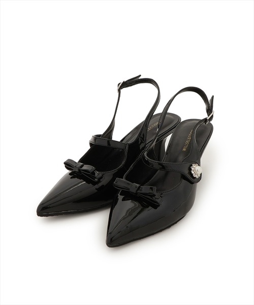 WILLSELECTION（ウィルセレクション）の「スリングバックリボンパンプス（パンプス・レディース・ブラック/ベージュ・M/L）」の17枚目の写真